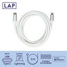 LAP USB-C to Lightning Charging Cable 2m
