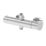 Refurb Swirl Rannell Exposed Dual Outlet Thermostatic Chrome Shower Mixer With Diverter