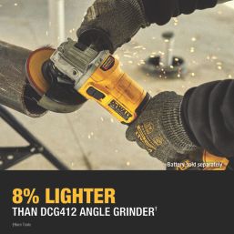 DEWALT DCG407P1T-GB 18V 1 x 5.0Ah Li-Ion XR 5" Brushless Cordless Angle Grinder