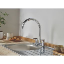 Bristan RP3 QST DSM C Quest Deck Mounted Sink Mixer Chrome Plated