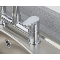 Bristan RP3 QST DSM C Quest Deck Mounted Sink Mixer Chrome Plated