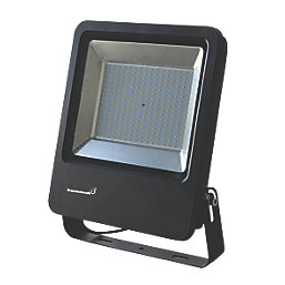 Brackenheath Rex Outdoor LED Industrial Floodlight With Photocell Black 300W 27,000lm