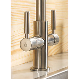 Streame by Abode Hemista 3-in-1 Boiling Mono Mixer Brushed Nickel