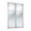 Spacepro Shaker 2-Door Sliding Wardrobe Door Kit Cashmere Frame Mirror Panel 1185mm x 2260mm
