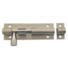 Smith & Locke Straight Barrel Door Bolt Satin Nickel 76mm