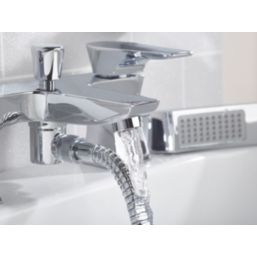 Bristan Hourglass Chrome  110mm Deck Mounted Dual Control Manual Shower Mixer Tap