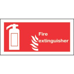 Essentials  Non Photoluminescent "Fire Extinguisher" Signs 100mm x 200mm 50 Pack