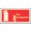 Essentials  Non Photoluminescent "Fire Extinguisher" Signs 100mm x 200mm 50 Pack
