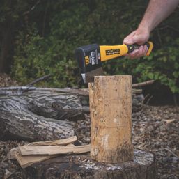 HOW TO Crack Cut Wood Logs with wood wedges and a 6-kilo club 