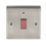 British General Nexus Metal 45A 1-Gang DP Cooker Switch Brushed Iridium with LED