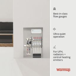 Warmup 7 Port S3 Underfloor Heating Manifold Stainless Steel