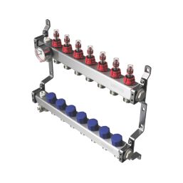 Warmup 7 Port S3 Underfloor Heating Manifold Stainless Steel