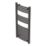Flomasta 1000mm x 500mm 1521BTU Black Curved  Towel Radiator