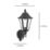 Eglo Navedo Outdoor Wall Light Black/Silver