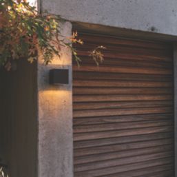 Lutec Gemini  Outdoor LED Wall Light Black 6W 650lm