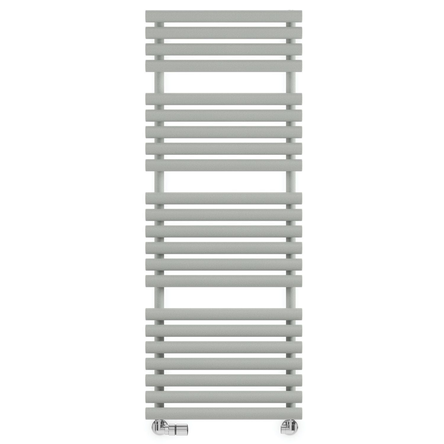 Terma 1360mm x 520mm 2629BTU Grey / Silver Flat Designer Towel Radiator (738HR)