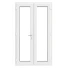 Crystal  White Triple-Glazed uPVC French Door Set 2090mm x 1190mm