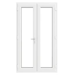 Crystal  White Triple-Glazed uPVC French Door Set 2090mm x 1190mm