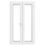 Crystal  White Triple-Glazed uPVC French Door Set 2090mm x 1190mm