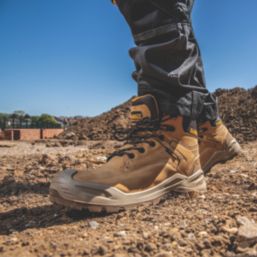DEWALT Steelforge Size 10  Wheat Waterproof  Safety Boots