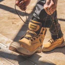 DEWALT Steelforge Size 10  Wheat Waterproof  Safety Boots