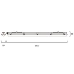 Sylvania Resisto Single 5ft LED Batten Light 31-56W 5700-10,100lm 220-240V