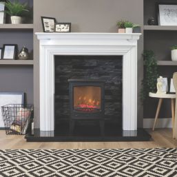 Focal Point Malmo Black Electric Stove 390mm x 548mm