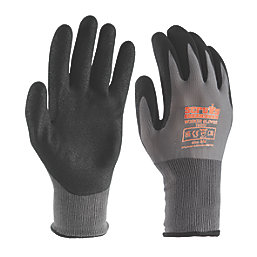 Scruffs  Worker Gloves Grey Medium 5 Pairs