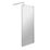 ETAL  WRSG076 Semi-Framed Wetroom Screen with Support Bar Polished Chrome 760mm x 1950mm