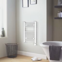 Towelrads Richmond Electric Towel Radiator with Thermostatic Heating Element 691mm x 450mm White 682BTU