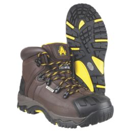 Amblers FS39 Size 14  Brown Waterproof Steel Toe Cap Safety Boots