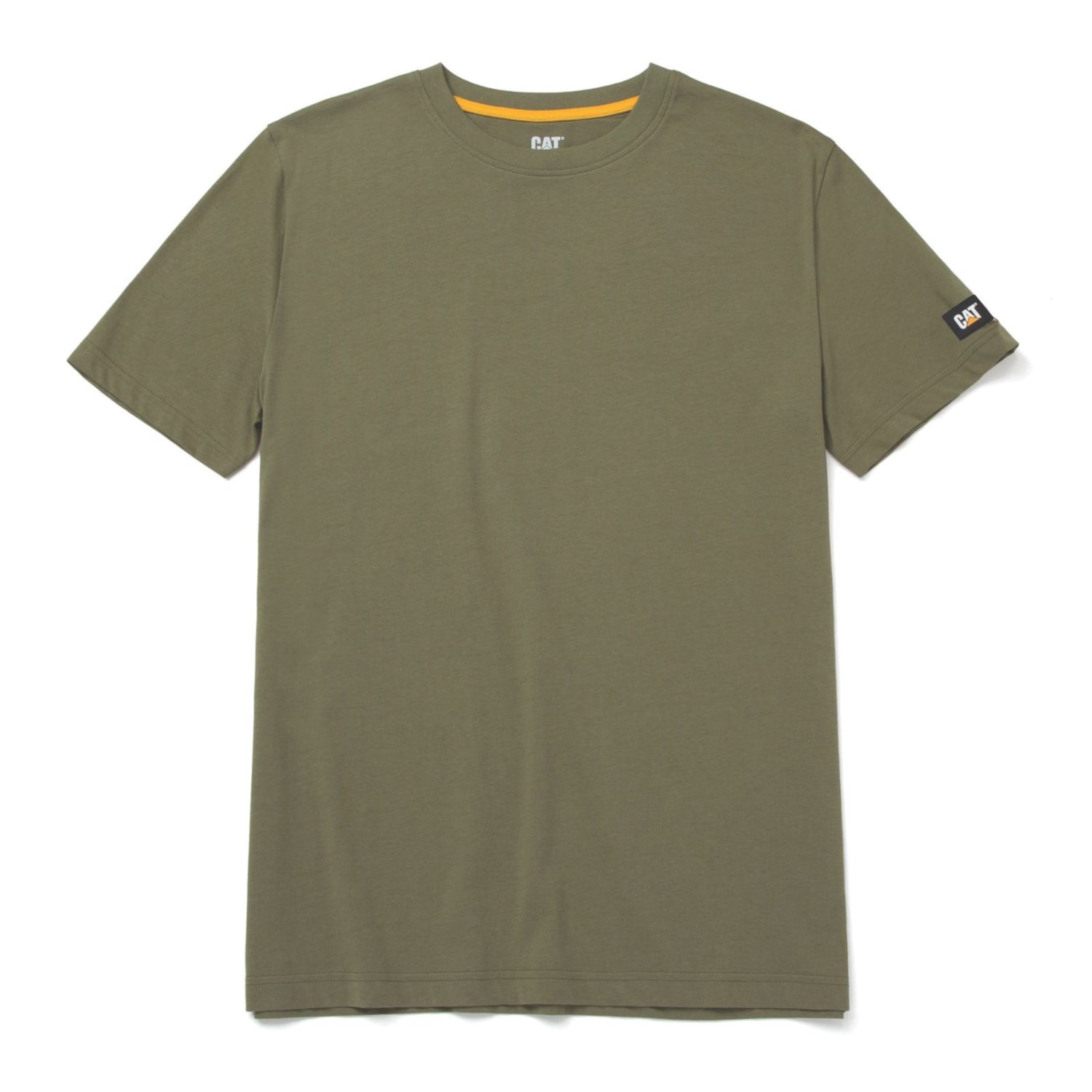 CAT Essentials Short Sleeve Tee Shirts Green Large 41" Chest (738XT)