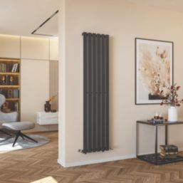 Azur Ilios 1800mm x 448mm 2966BTU Anthracite Vertical Designer Radiator