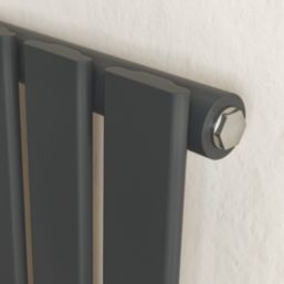 Azur Ilios 1800mm x 448mm 2966BTU Anthracite Vertical Designer Radiator