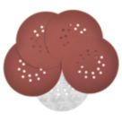 Titan   180 Grit 18-Hole Punched Multi-Material Sanding Sheets 225mm 5 Pack