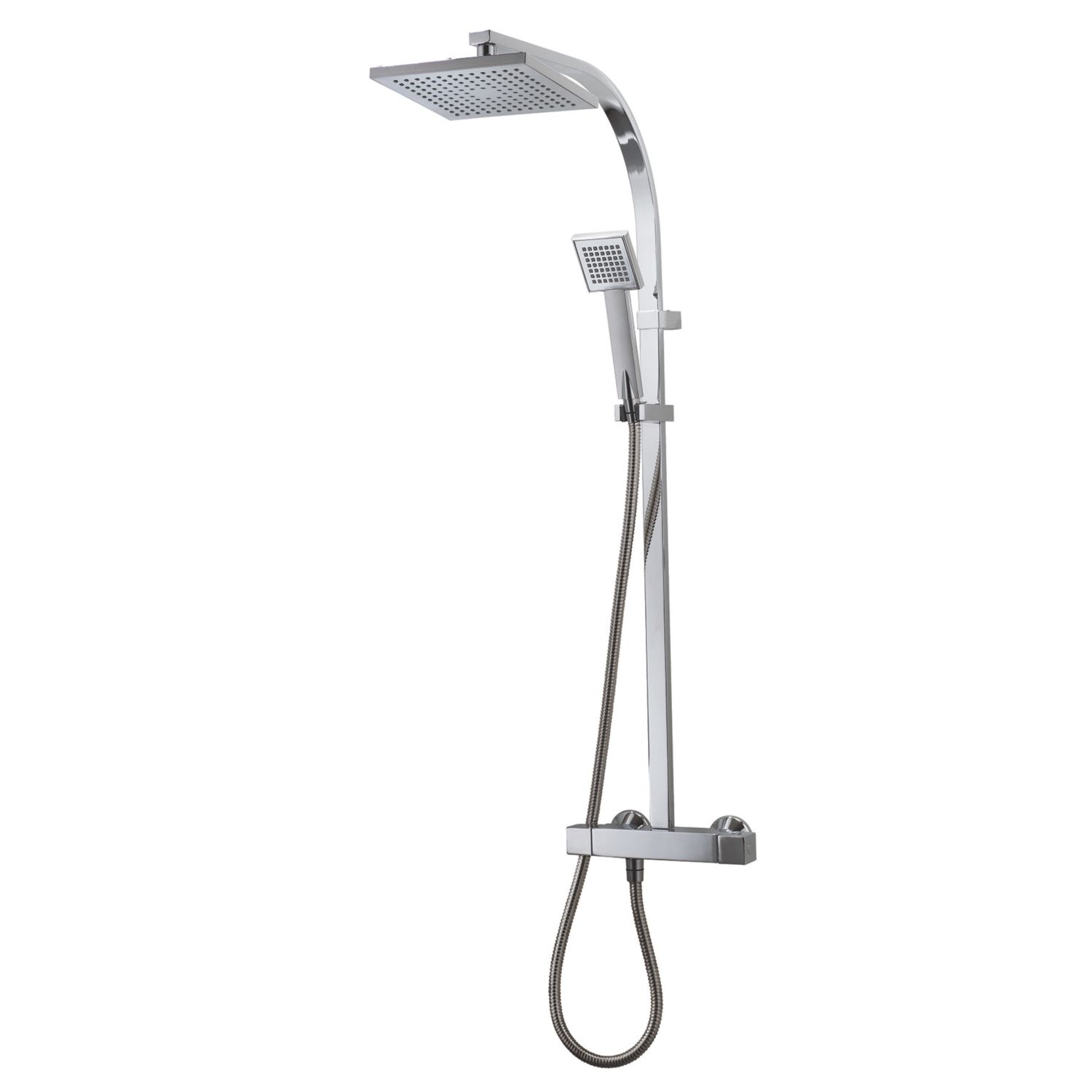 Triton Muse Rear-Fed Exposed Chrome Thermostatic Bar Diverter Mixer Shower (73918)