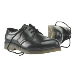 Sterling Steel Cushion Sole Safety Shoes Black Size 10 Screwfix