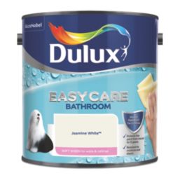 Dulux Easycare 2.5Ltr Jasmine White Soft Sheen Emulsion Bathroom Paint