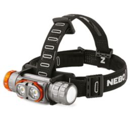 Nebo Transcend Rechargeable LED Head Torch & Work Light Grey 3000lm