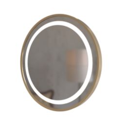 Oregon Round Bathroom Mirror With 2500lm LED Light 600mm x 600mm