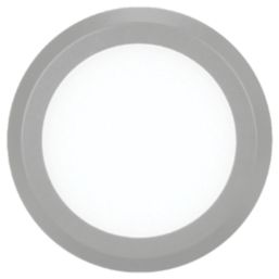 4lite Hampton Round LED Silver Warm White Under Cabinet Light Without Bezel 1.8W 110lm