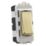 Knightsbridge  20AX Grid SP Control Switch Brushed Brass