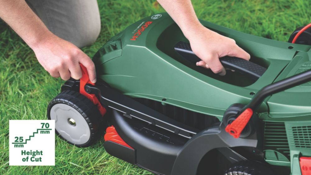 Bosch UniversalRotak 1400W 37cm Corded Lawnmower 230V Screwfix