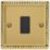 Varilight  20A 1-Gang 2-Pole Control Switch Georgian Brass with Neon