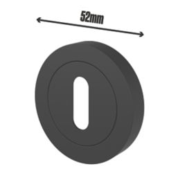 Smith & Locke Lormel Standard Escutcheon (Pair) Matt Black 50mm