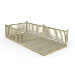 Forest Ultima Decking Kit with 4 x Balustrades 2.4m x 4.8m