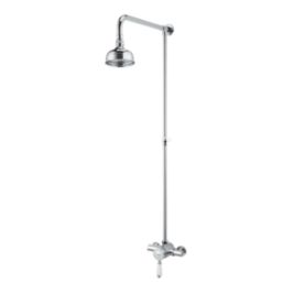 Bristan Colonial Rear-Fed Exposed Chrome Thermostatic Mixer Shower