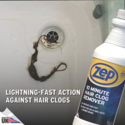 Zep   10-Minute Hair Clog Remover Drain Unblocker 1Ltr