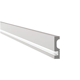 NMC Skirting Board with LED Channel White 2m x 80mm x 20mm 6 Pack