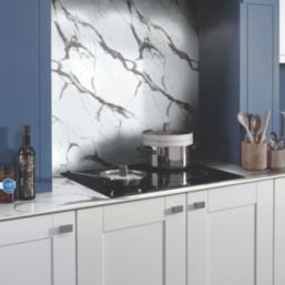 Wilsonart Veneto Matt White Marble Effect Laminate Worktop 3000mm x 650mm x 12mm